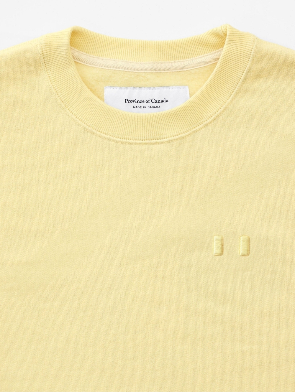 Province Of Canada Flag Fleece Sweatshirt In Butter - Picture 2 of 3